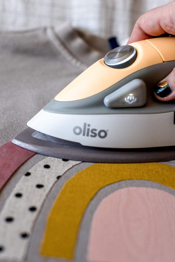 How to make an upcycled applique rainbow sweatshirt from Dear Handmade Life