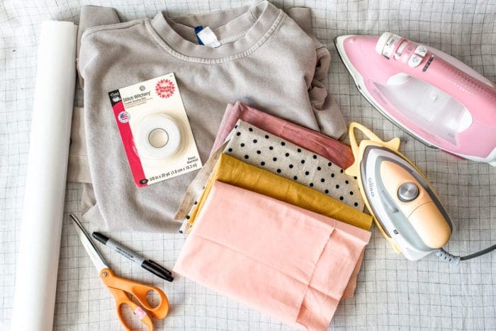 How to make an upcycled applique rainbow sweatshirt from Dear Handmade Life