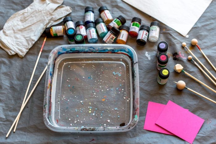 DIY marbled wood bead keychain Dear Handmade Life