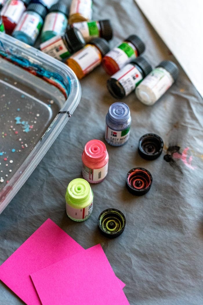 DIY marbled wood bead keychain Dear Handmade Life