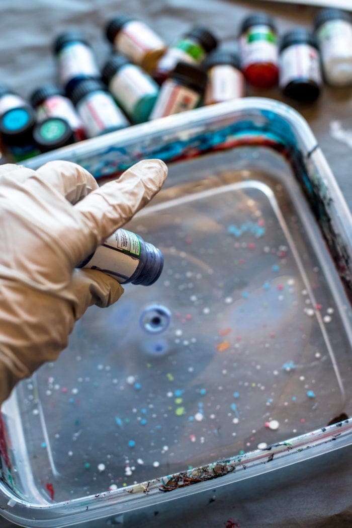 DIY marbled wood bead keychain Dear Handmade Life