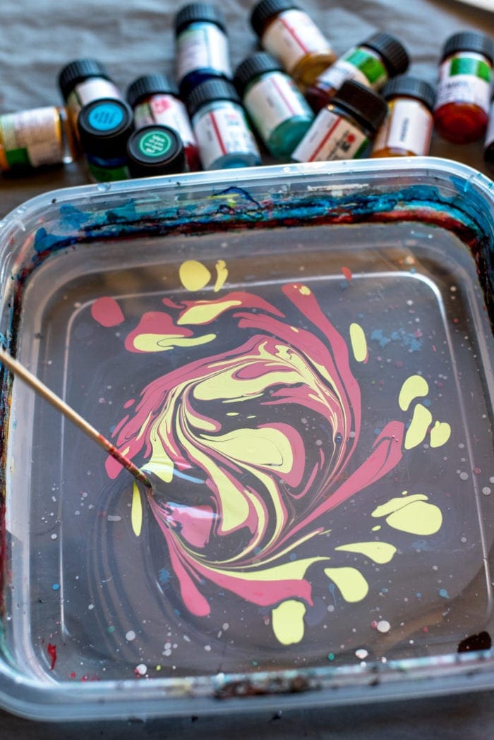 DIY marbled wood bead keychain Dear Handmade Life