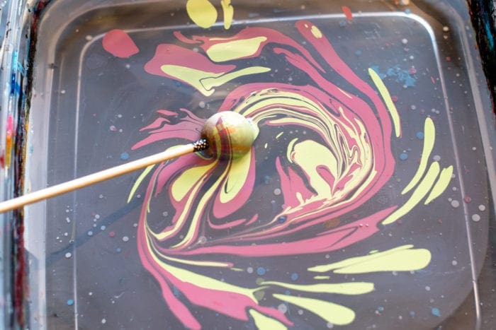 DIY marbled wood bead keychain Dear Handmade Life