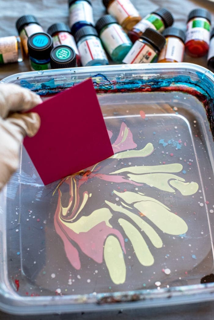 DIY marbled wood bead keychain Dear Handmade Life