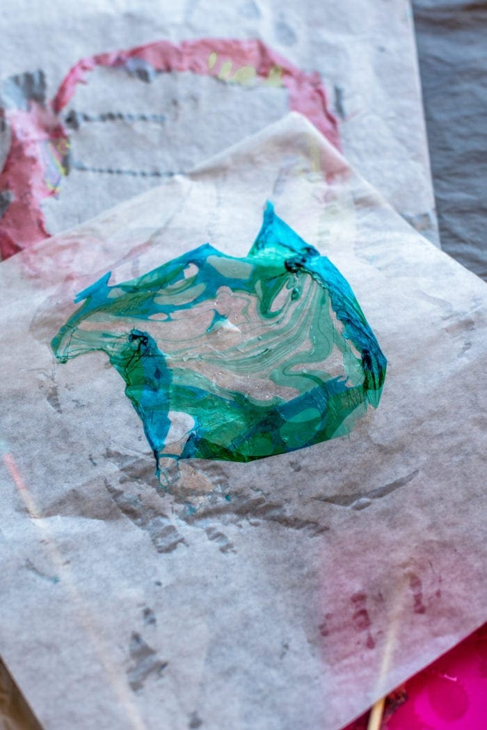 DIY marbled wood bead keychain Dear Handmade Life