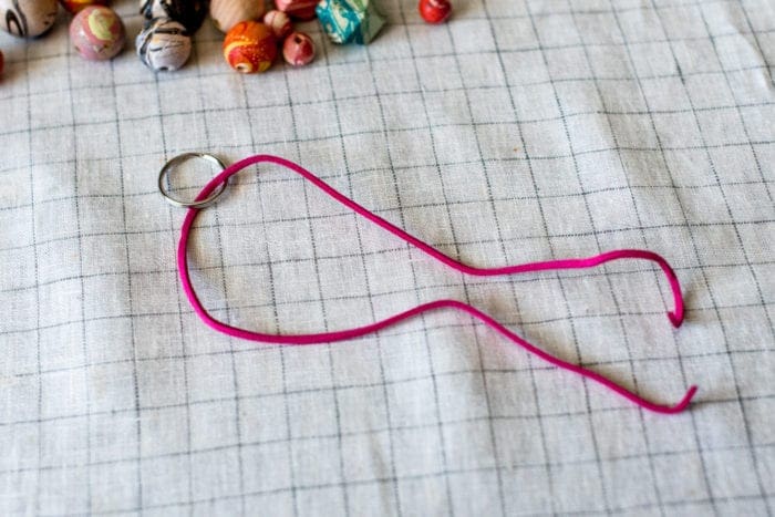 DIY marbled wood bead keychain Dear Handmade Life