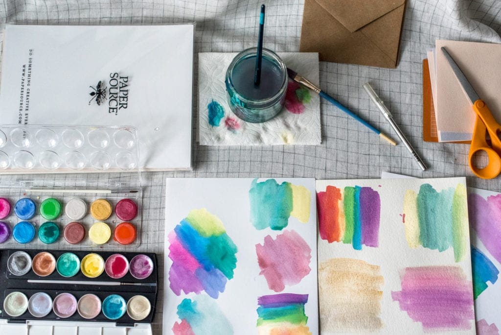 Watercolor Paper Cut-Out Greeting Cards Dear Handmade Life