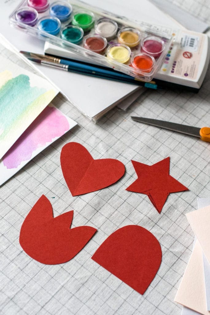 Watercolor Paper Cut-Out Greeting Cards Dear Handmade Life