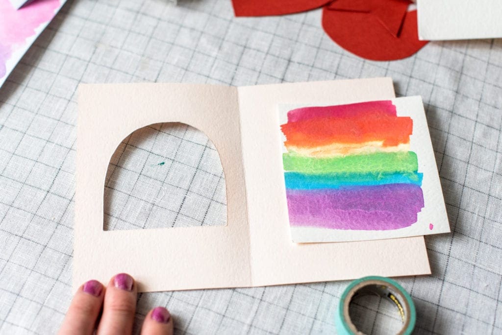 Watercolor Paper Cut-Out Greeting Cards Dear Handmade Life