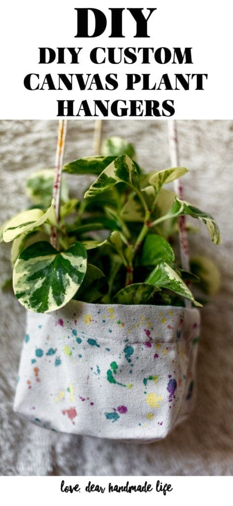 DIY Custom Canvas Plant Hangers Dear Handmade Life